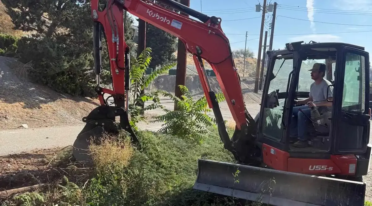 Excavator at work for Backcountry Excavation